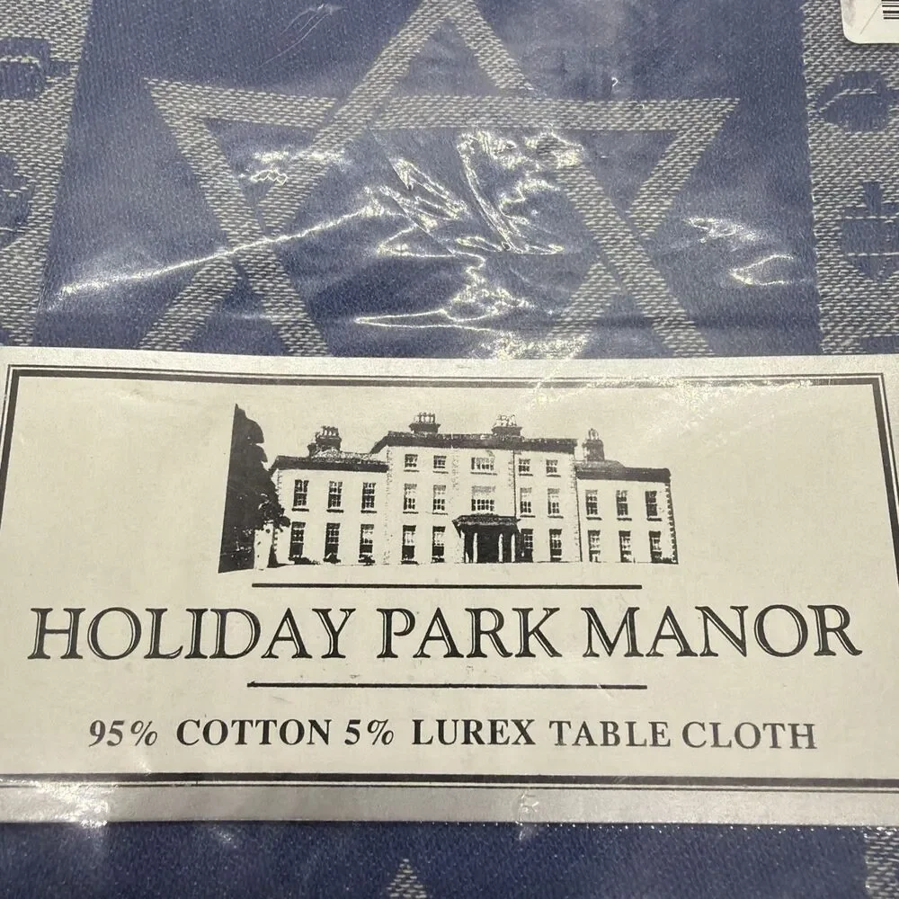 Holiday park manor table cloth hannukah- 52”x70”-Brand New